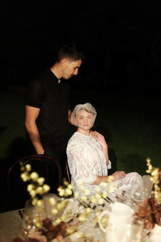 Bria- tulle birdcage veil