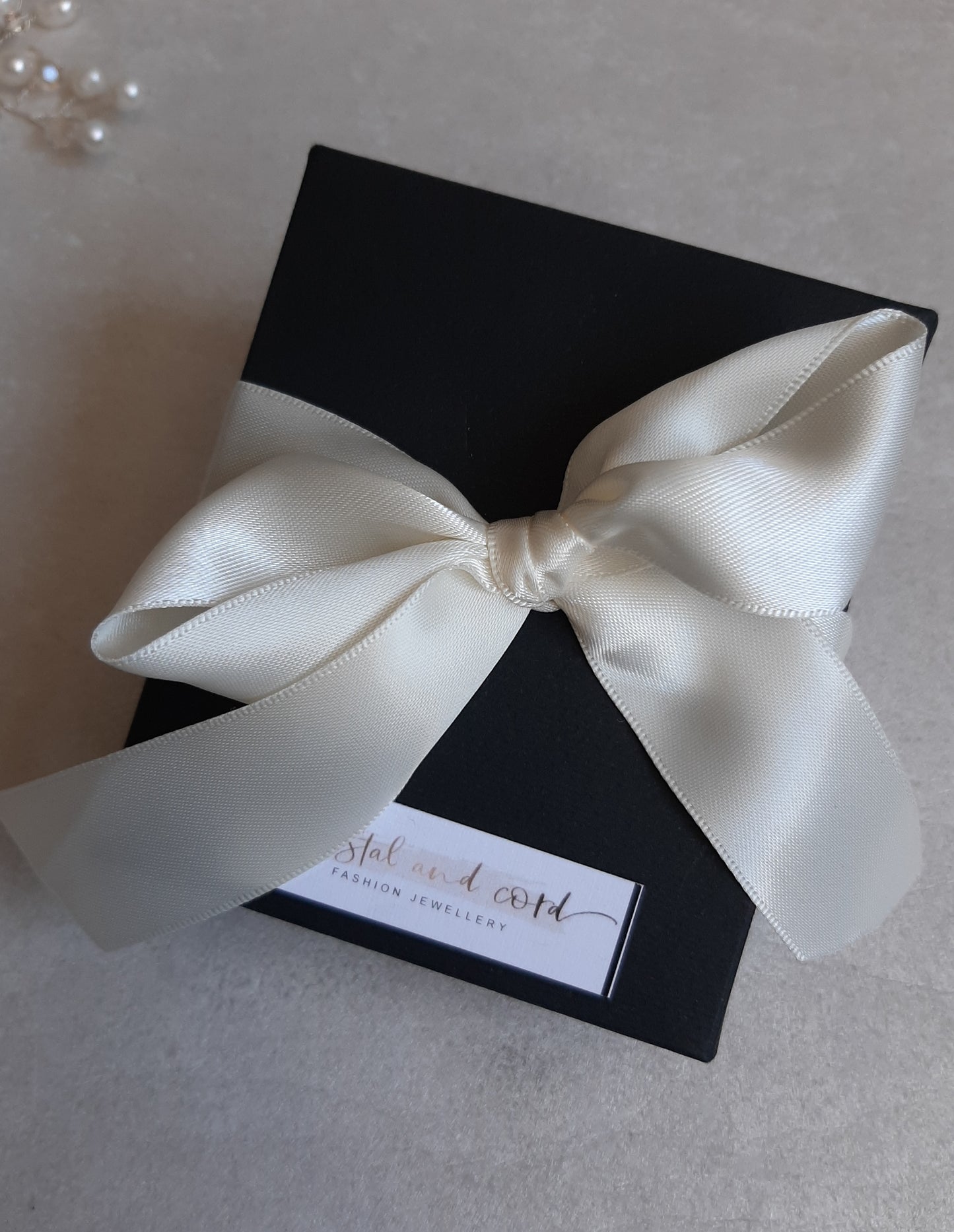 White Swarovski crystal pearls, rhinestone rondelles and sterling silver clasp bracelet and earring SET