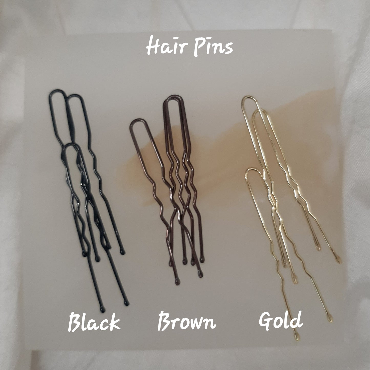 Bella - crystal pearls set of 6 hair pins