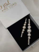 Load image into Gallery viewer, Audrey - tapered Crystal Passions sets of pearl bobby pins