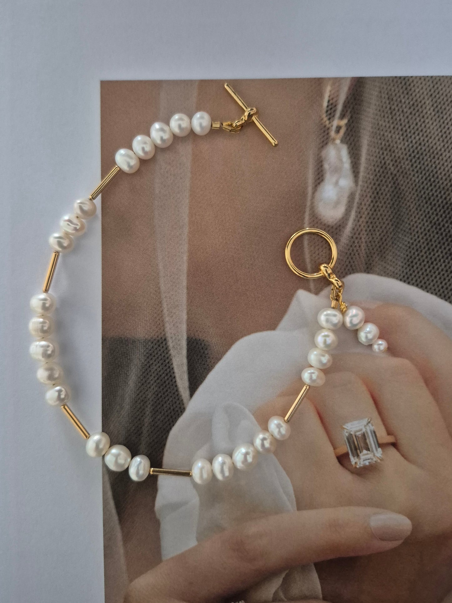 Custom SB - flower long cascading earrings and bracelet set