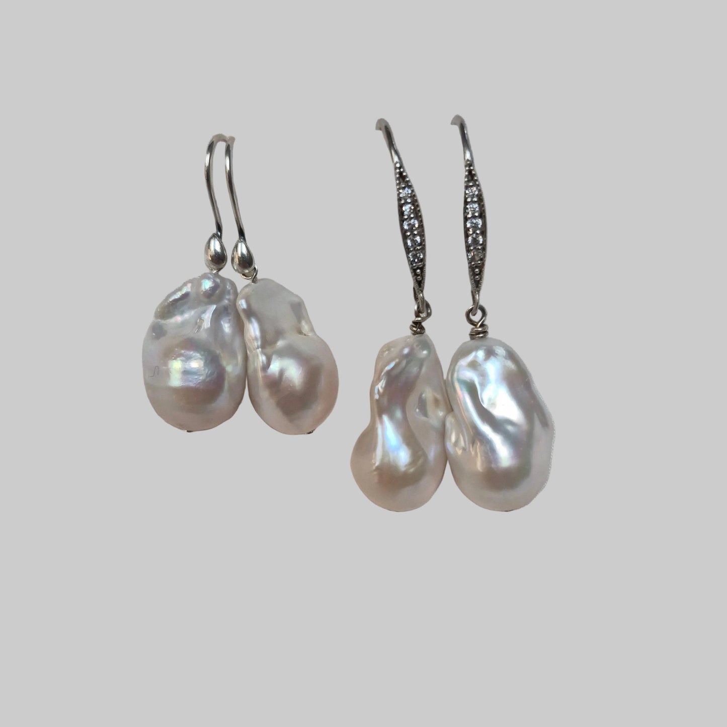Daphne - natural baroque freshwater pearls drop earrings