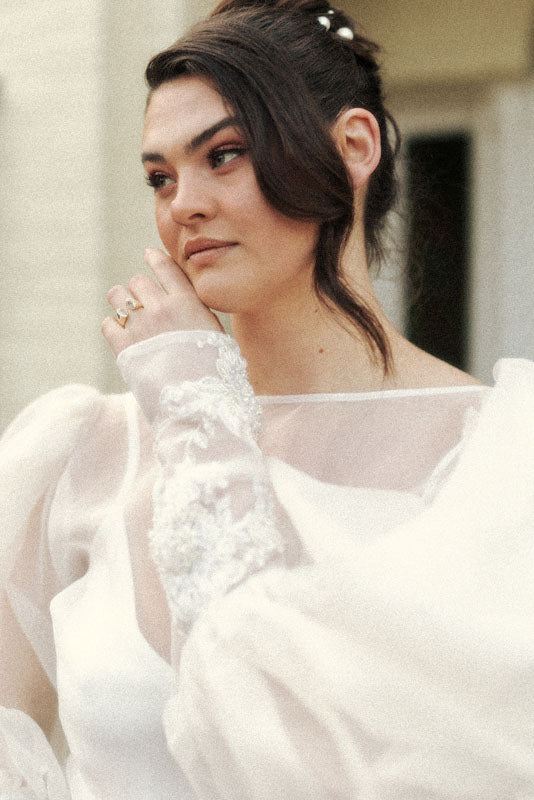 Deanna - freshwater pearls set of 6 hair pins - MEDIUM