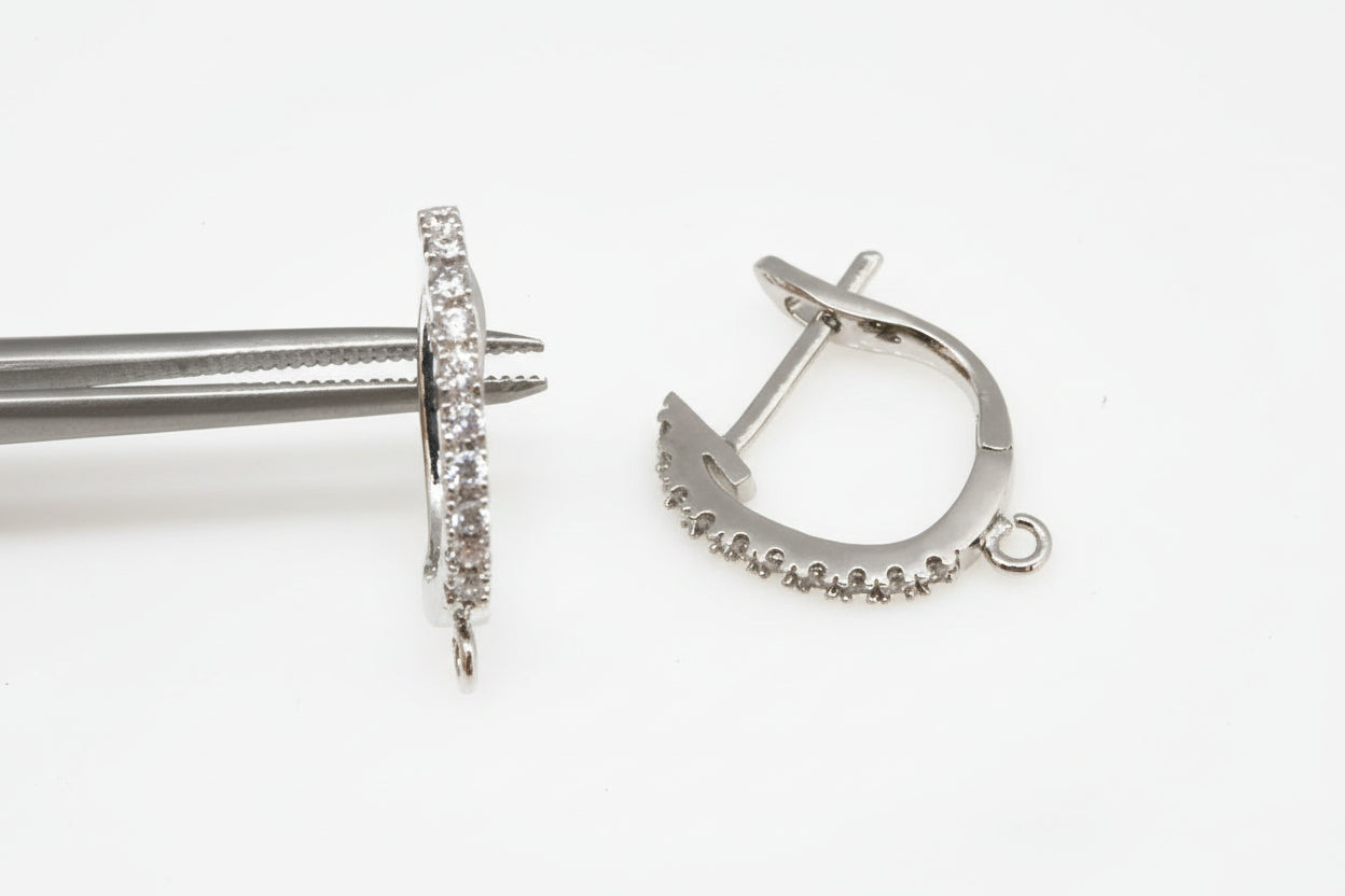 Eleanor - freshwater pearls latchback stud drop earrings