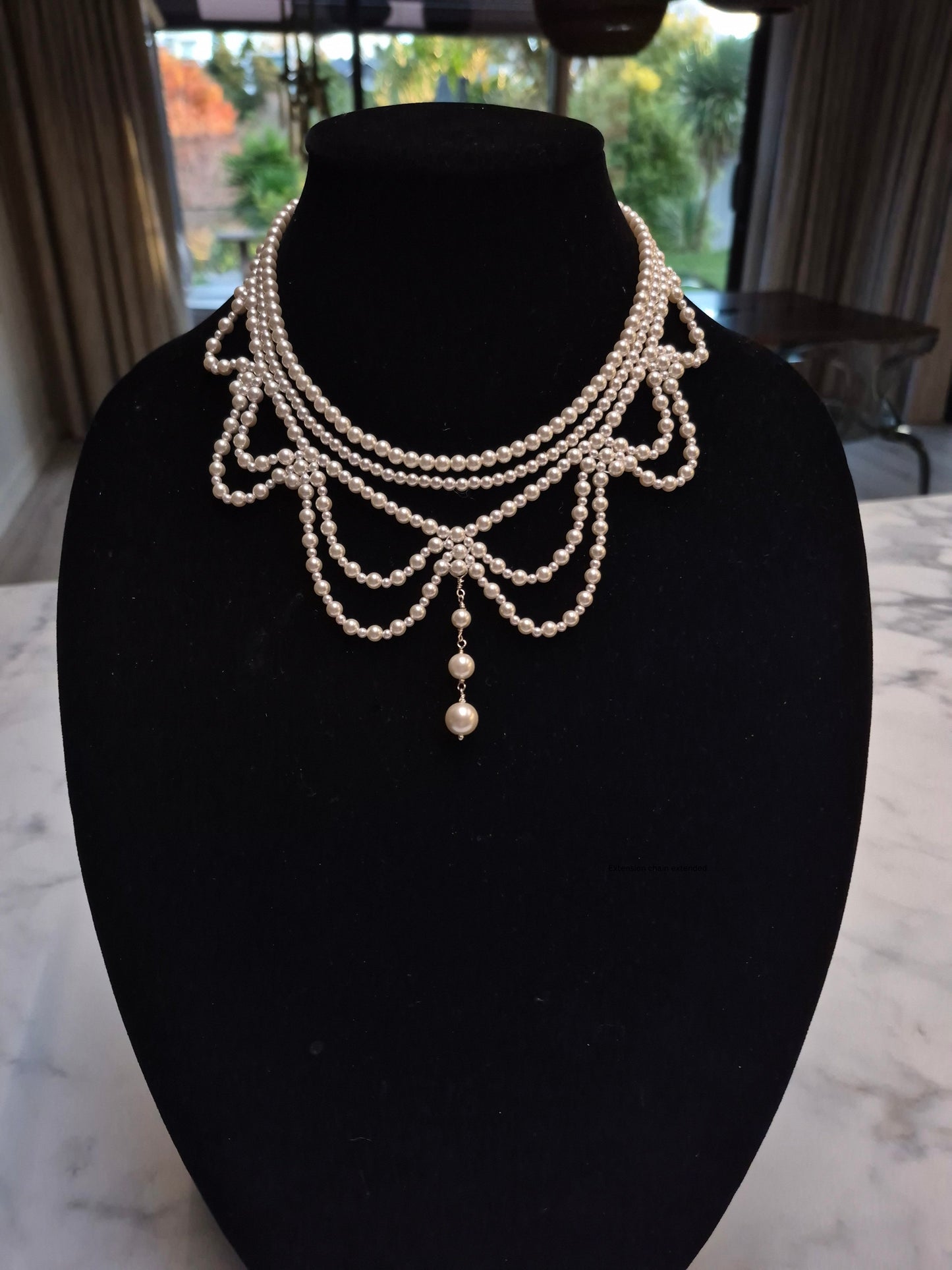 Isabella - pearl draped necklace