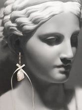 Load image into Gallery viewer, Isla - cubic zirconia&#39;s embellished and natural cultured freshwater pearls cascading earrings
