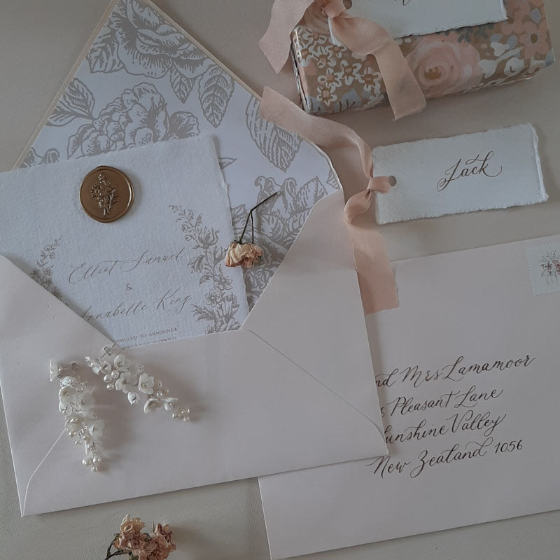 Lucia - polymer clay flowers, white freshwater pearls long cascading stud drop earrings and hair pins