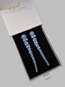 Madison v2 - pearls long cascading beaded earrings