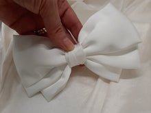 Load image into Gallery viewer, Micaela - silky bridal satin bow hair clip
