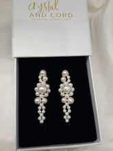 Load image into Gallery viewer, Mirabella - luscious pearls cascading drip bead stud earrings