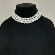 Load image into Gallery viewer, Nadia - natural freshwater pearls three strands necklace