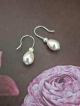 Load image into Gallery viewer, Alice - stud or earwire pearl drop earrings