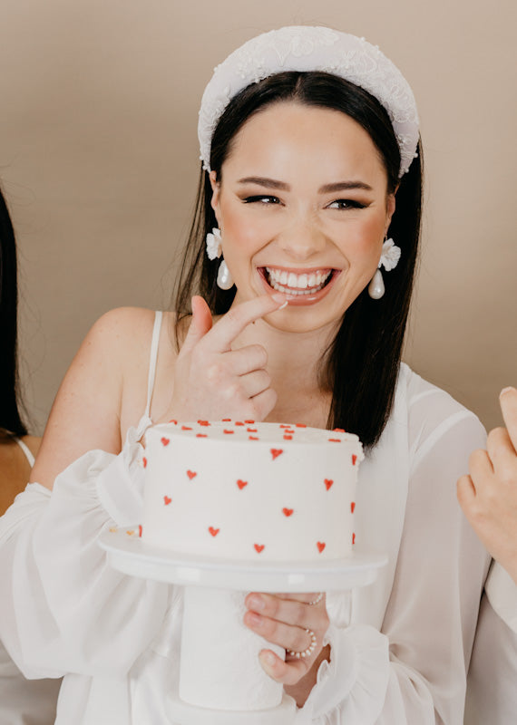 Perenna - flower cascading earrings