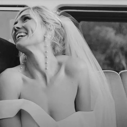 Amanda - lace and tiny seed beads flower shaped stud and pearl cascading earrings