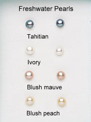 Stella - natural freshwater pearl stud earrings