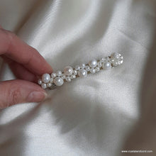 Load image into Gallery viewer, Emily  - freshwater pearls beaded hair clips