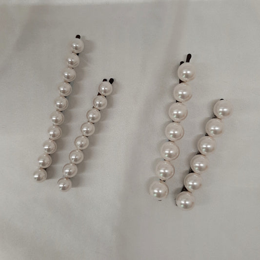 Audrey - Crystal Passions sets of pearl bobby pins