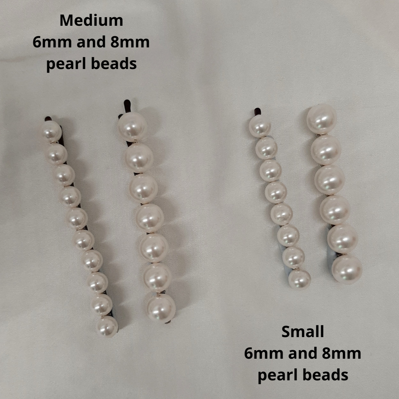 Audrey - Crystal Passions sets of pearl bobby pins