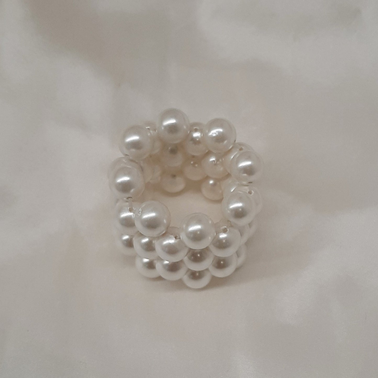 Charlie - crystal pearls hair tie for ponytail