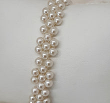 Load image into Gallery viewer, Daisy - crystal based pearls, sterling silver filled toggle clasp daisy bracelet or necklace