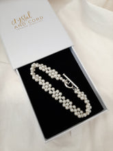 Load image into Gallery viewer, Daisy - crystal based pearls, sterling silver filled toggle clasp daisy bracelet or necklace