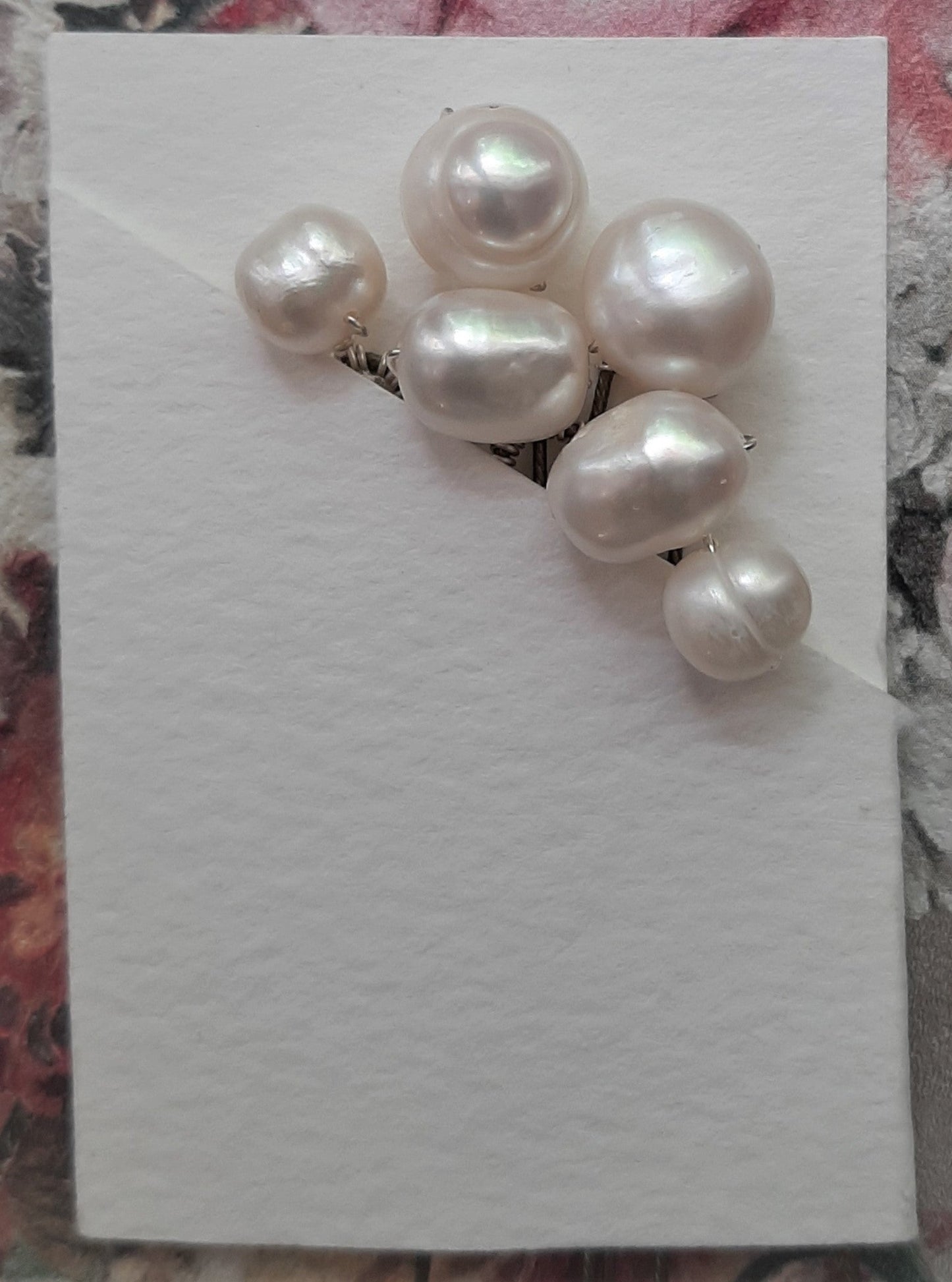 Deanna - freshwater pearls set of 6 hair pins - MEDIUM