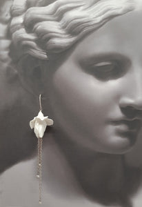 Iris v2 flower short and long cascading earrings