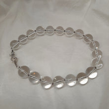 Load image into Gallery viewer, Krystal - natural crystal quartz beads sterling silver clasp choker necklace