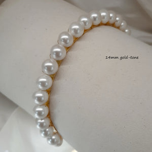 Olivia - shell bead pearls headband in different sizes