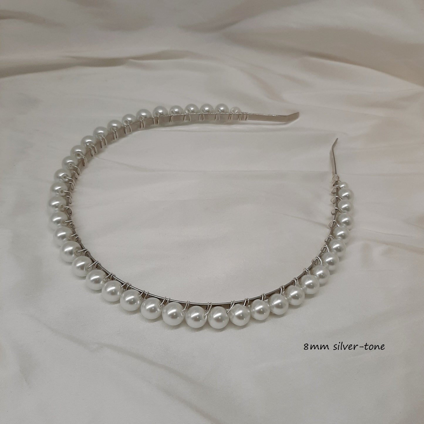 Olivia - shell bead pearls headband in different sizes