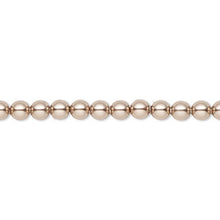 Load image into Gallery viewer, Swarovski crystal pearls 25mm gold-tone hoop earrings