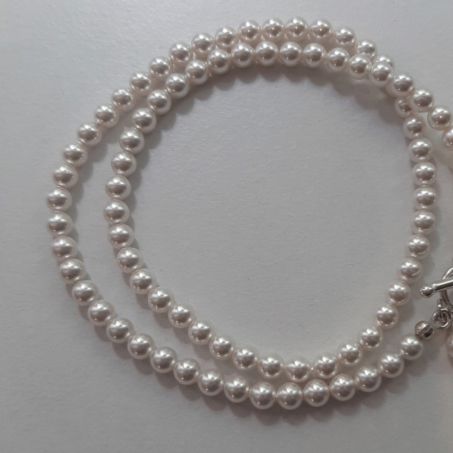 Mackenzie - crystal pearls and toggle clasp bracelet